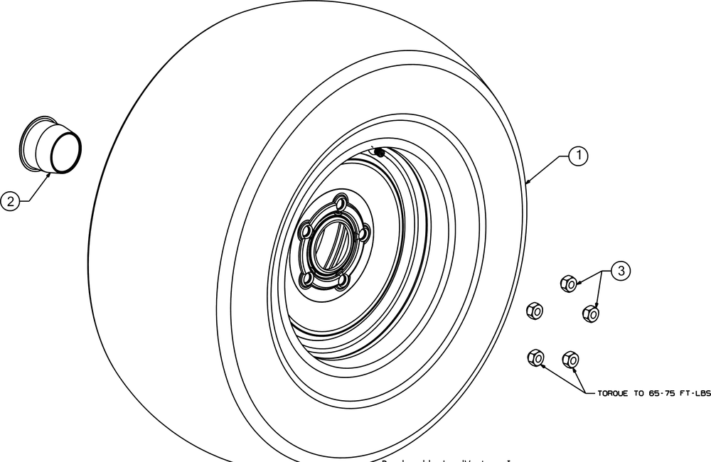 Wheels Diagram and Parts List for WTCAB747EFI (37AM48FM010)(2016) Cub Cadet Lawn Tractor Accessories